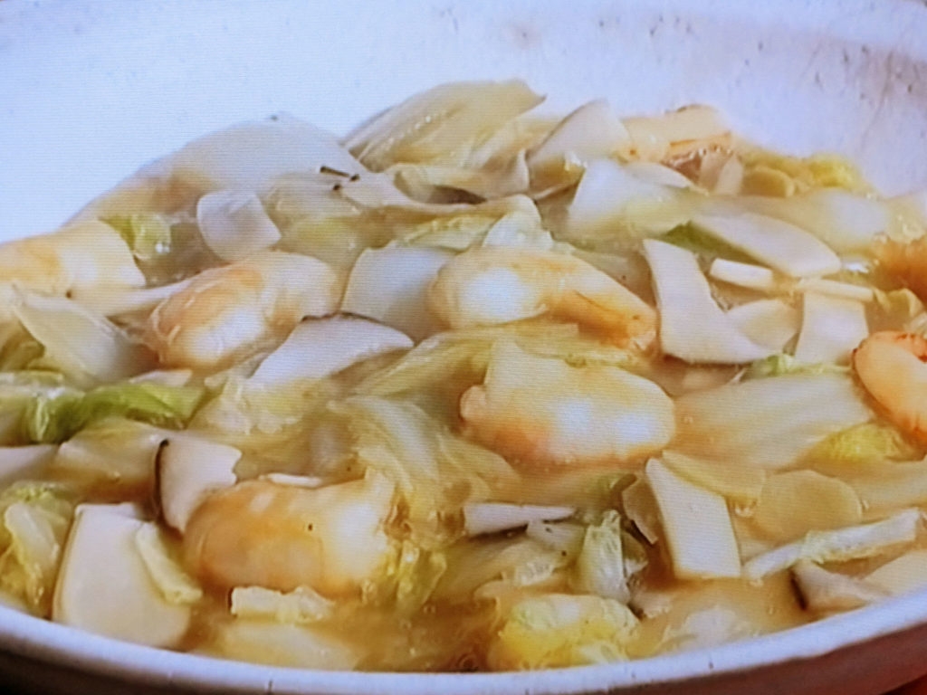 【キューピー３分クッキング】えびと白菜の中華うま煮のレシピ・石原洋子