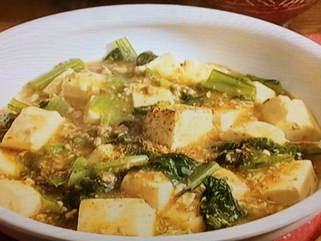 【キューピー３分クッキング】豆腐、ひき肉、ほうれん草のとろみ煮のレシピ・小林まさみ