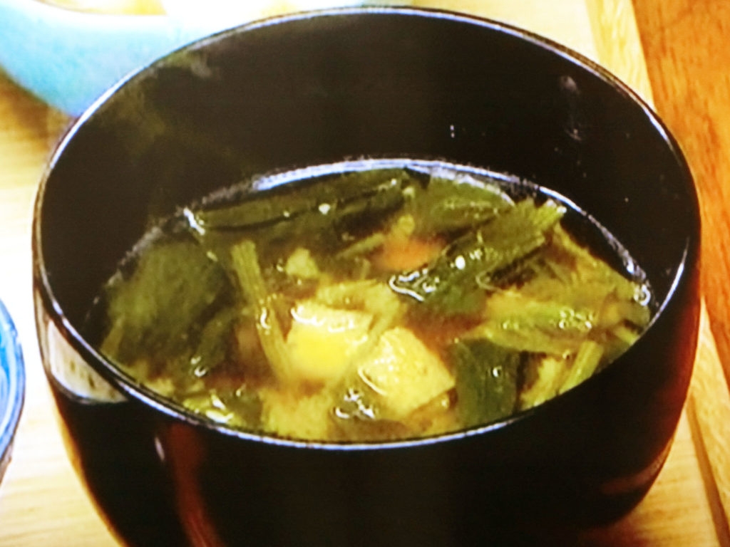 【男子ごはん】ほうれん草と油揚げのみそ汁のレシピ・国分太一・栗原心平