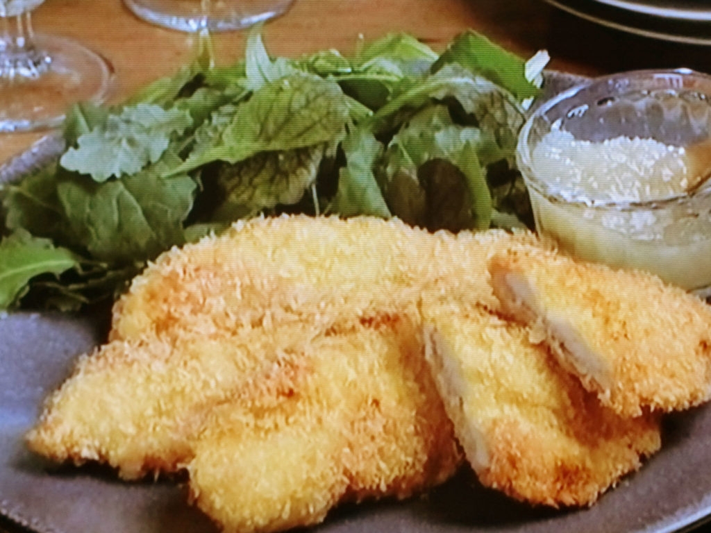 【キューピー３分クッキング】鶏ささ身の生ハム巻きフライ はちみつ酢玉ねぎソースのレシピ・小林まさみ