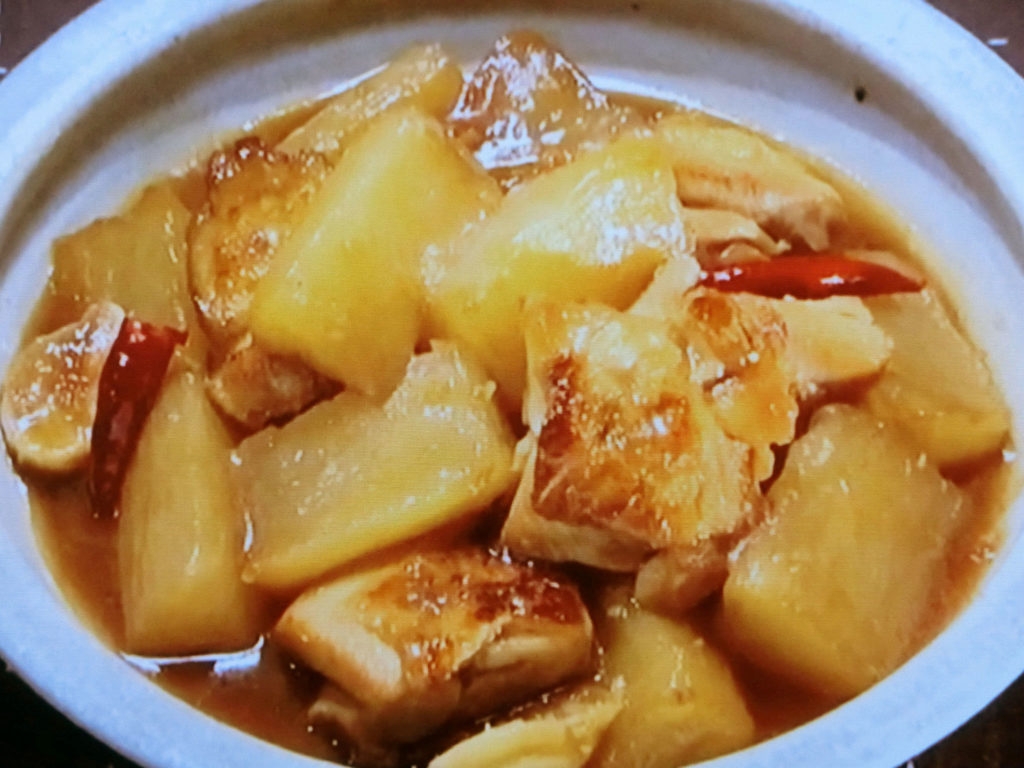【きょうの料理】大根と鶏のオイスターソース煮のレシピ・市瀬悦子
