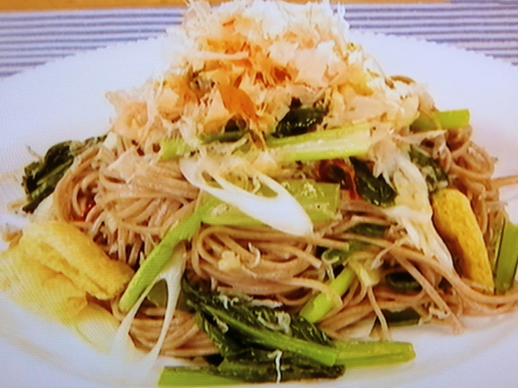 【ノンストップ】和風コマツナペペロンチーノのレシピ・坂本昌行・坂本昌行のOne Dish
