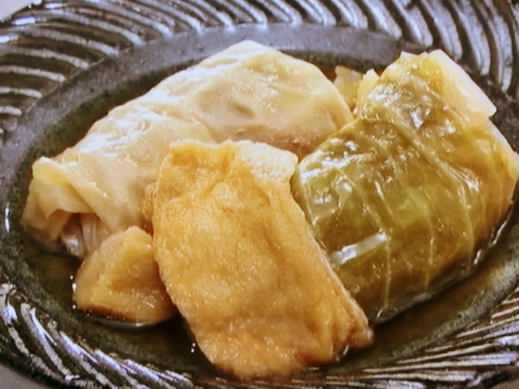 【おかずのクッキング】きつねロールキャベツのレシピ・土井善晴