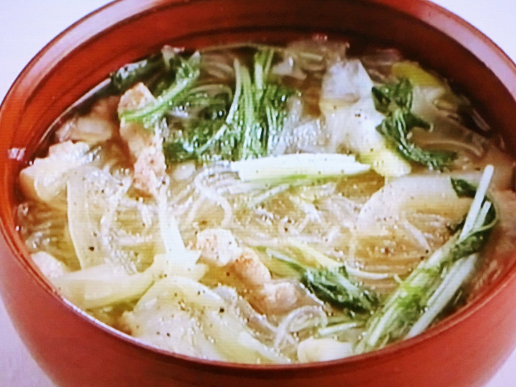 【上沼恵美子のおしゃべりクッキング】豚肉の沢煮汁のレシピ・上沼恵美子・岡本健二