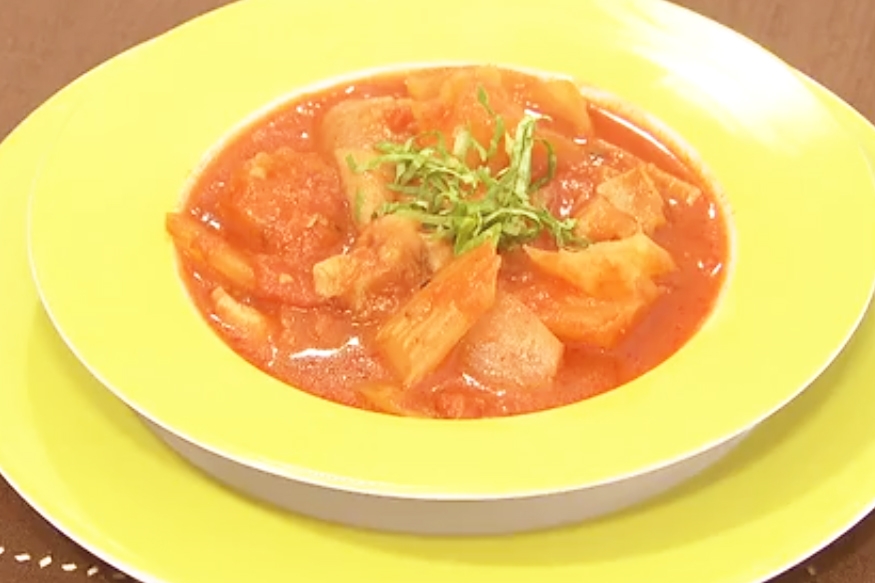 【奥様ここでもう一品】鶏肉のトマト煮込みのレシピ・奥様ここでもう一品・星澤幸子