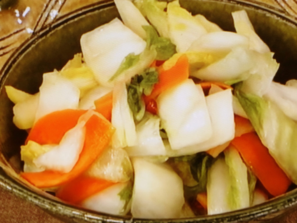 【ごごナマ】白菜のゆず漬けのレシピ・横山タカ子
