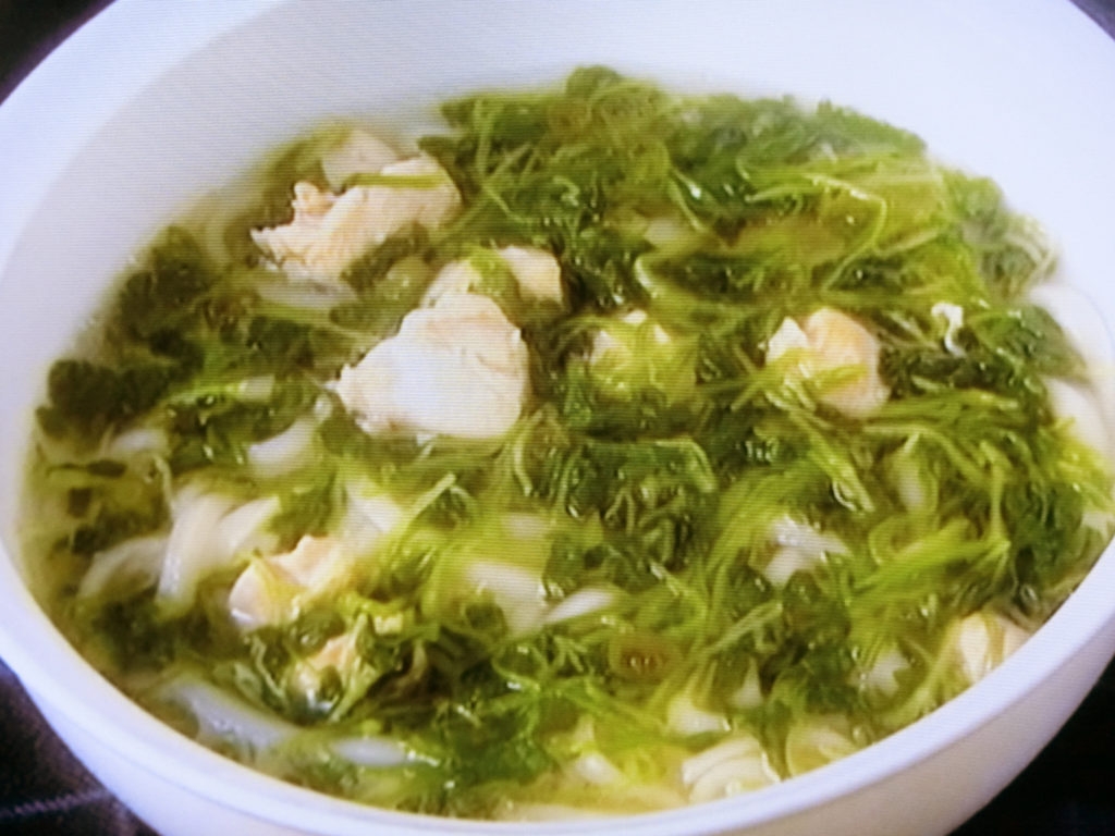 【男子ごはん】鶏とつまみ菜のとろみうどんのレシピ・国分太一・栗原心平