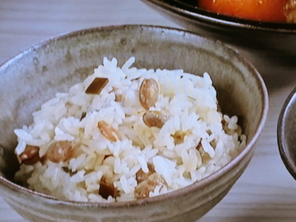 【キューピー３分クッキング】炒り大豆ごはんのレシピ・石原洋子