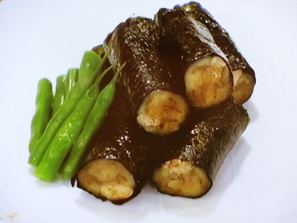 【ごごナマ】なすとオイルサーディンの磯辺焼きのレシピ・野崎洋光