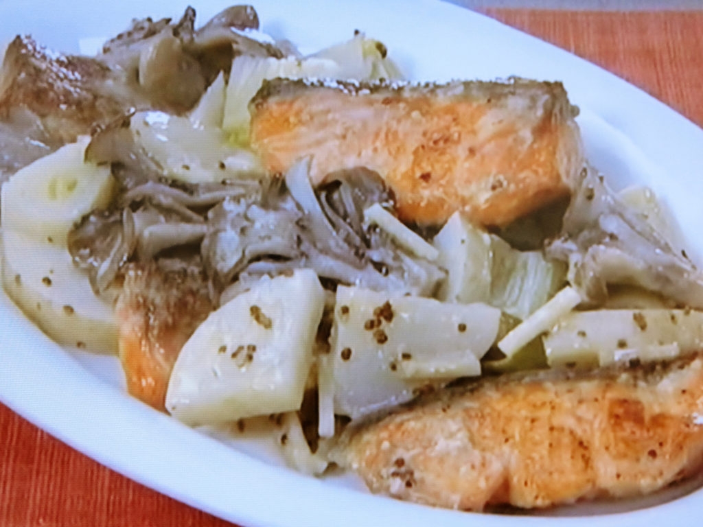 【きょうの料理】さけのマスタードフリカッセのレシピ・島本薫