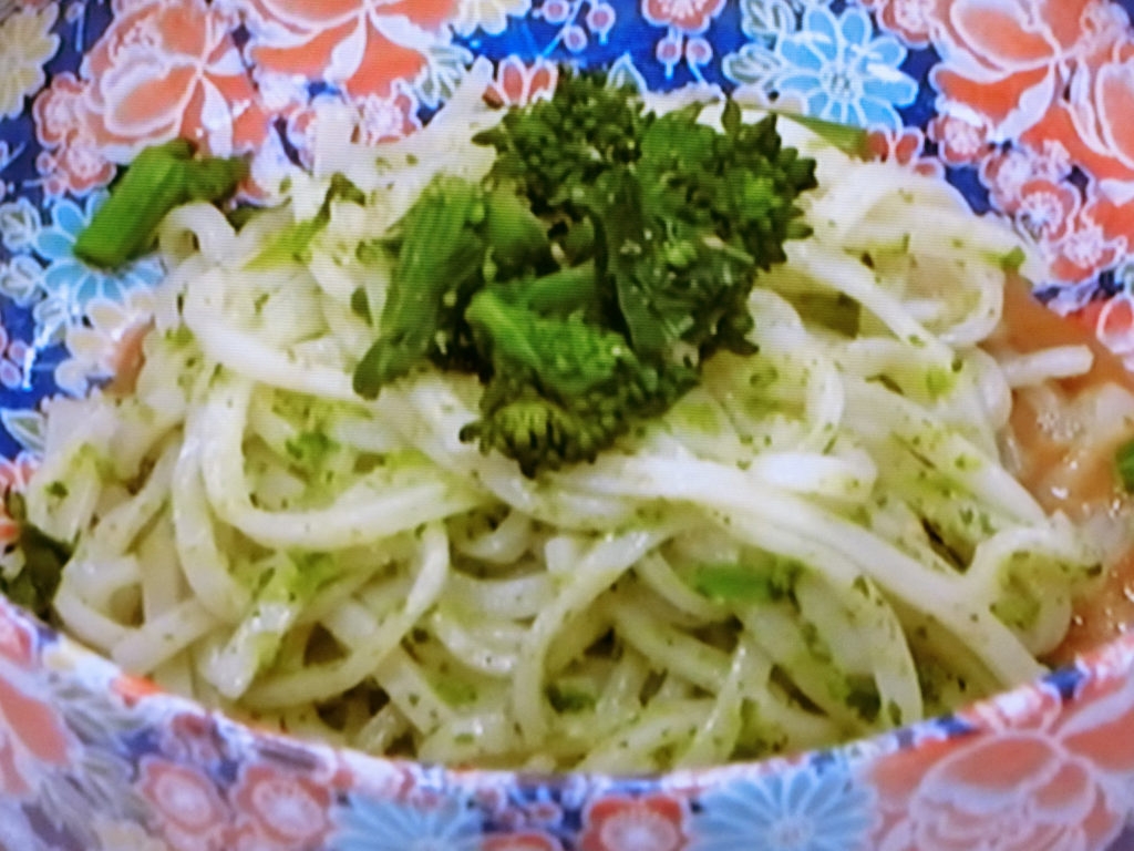【よじごじDays】菜の花のごま和えうどんのレシピ・長野博