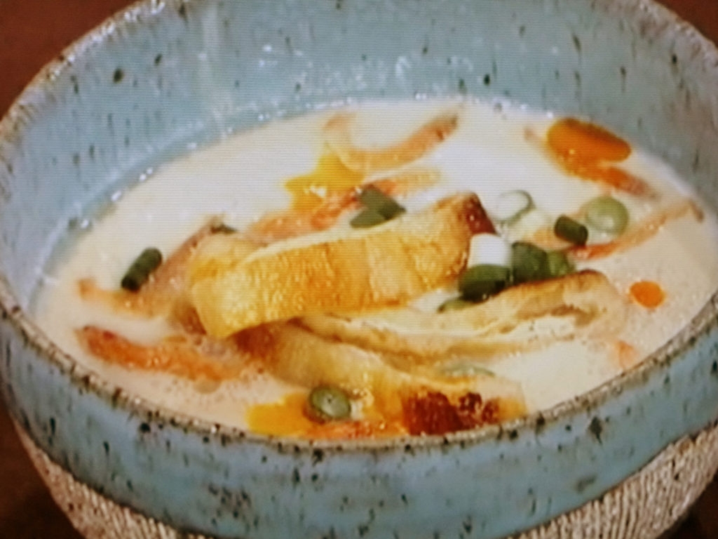 【ヒルナンデス】本格台湾風豆乳スープのレシピ・有賀薫