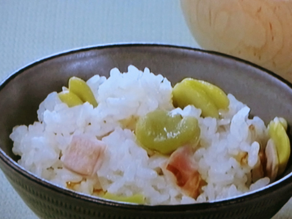 【きょうの料理ビギナーズ】そら豆とハムの炊き込みご飯のレシピ・藤野嘉子