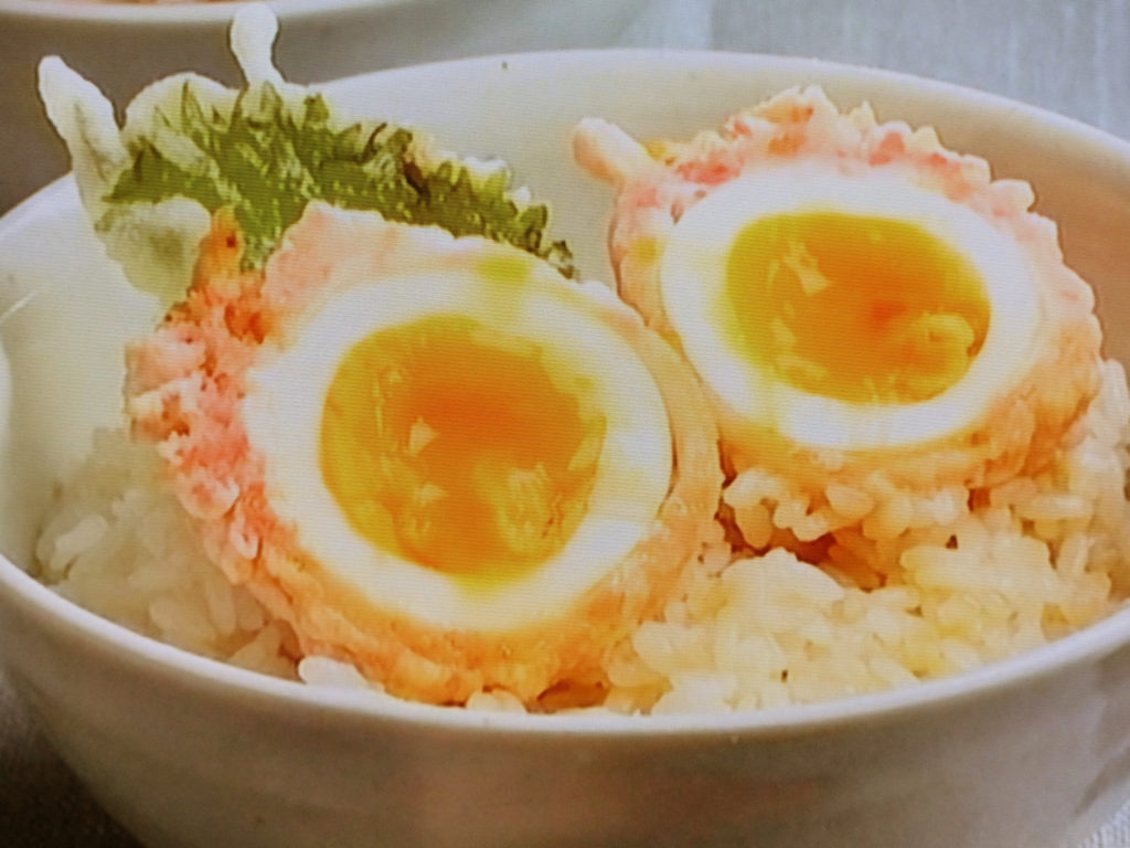 【キューピー３分クッキング】ゆで卵の天丼のレシピ・石原洋子
