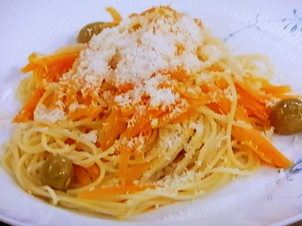 【きょうの料理】春にんじんどっさりパスタのレシピ・みぬいきぬこ