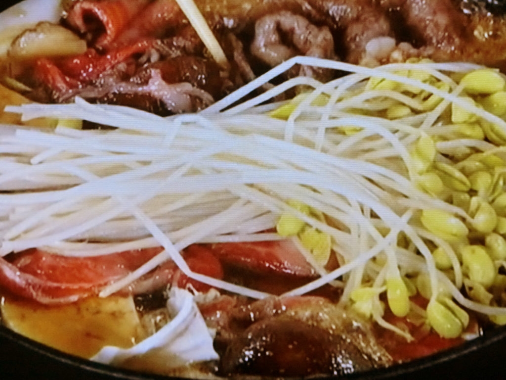 【うまいッ！】豆もやしと米沢牛のすき焼きのレシピ