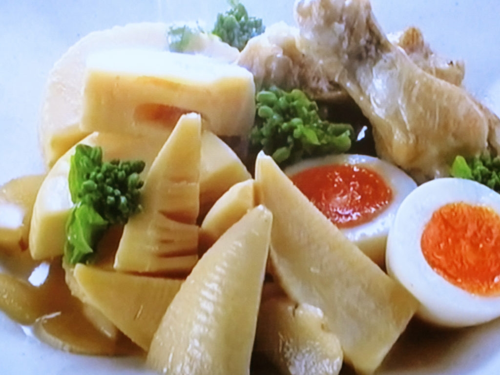 【きょうの料理】たけのこと鶏手羽の酢煮のレシピ・杉本節子
