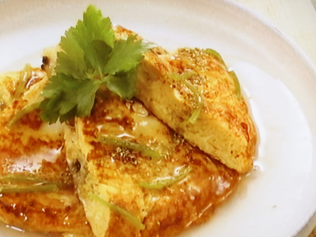 【きょうの料理】春キャベツとあさりのあんかけ卵焼きのレシピ・高橋拓児
