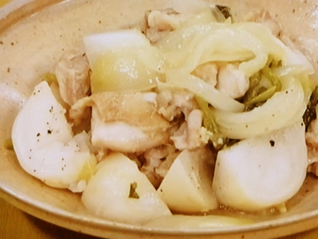 【きょうの料理】鶏とかぶの中華蒸し煮のレシピ・上田淳子