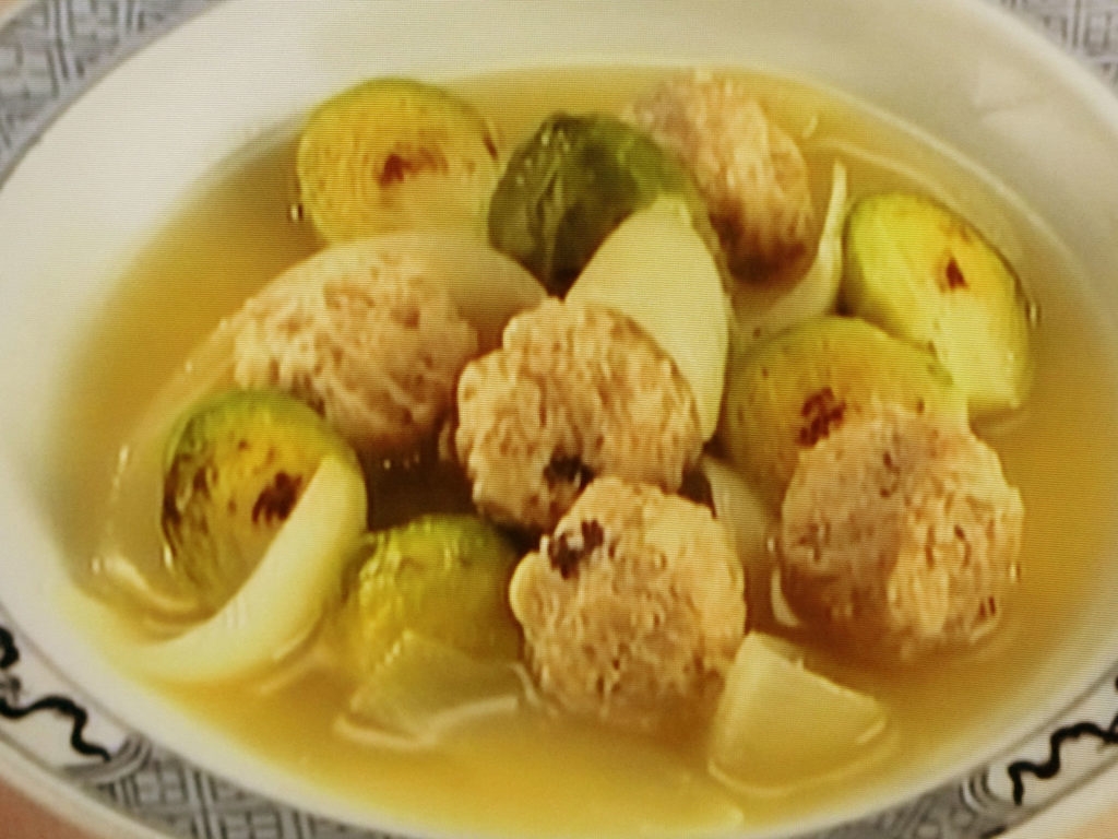 【上沼恵美子のおしゃべりクッキング】芽キャベツと肉団子の煮込みのレシピ・上沼恵美子・石川智之