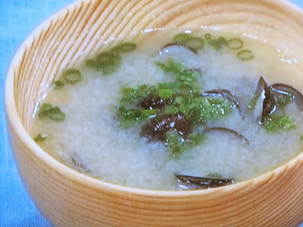 【きょうの料理】しじみのみそ汁のレシピ・堀江ひろ子