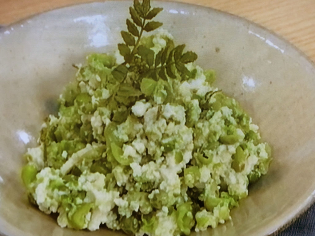 【きょうの料理】えんどう豆の白あえのレシピ・土井善晴