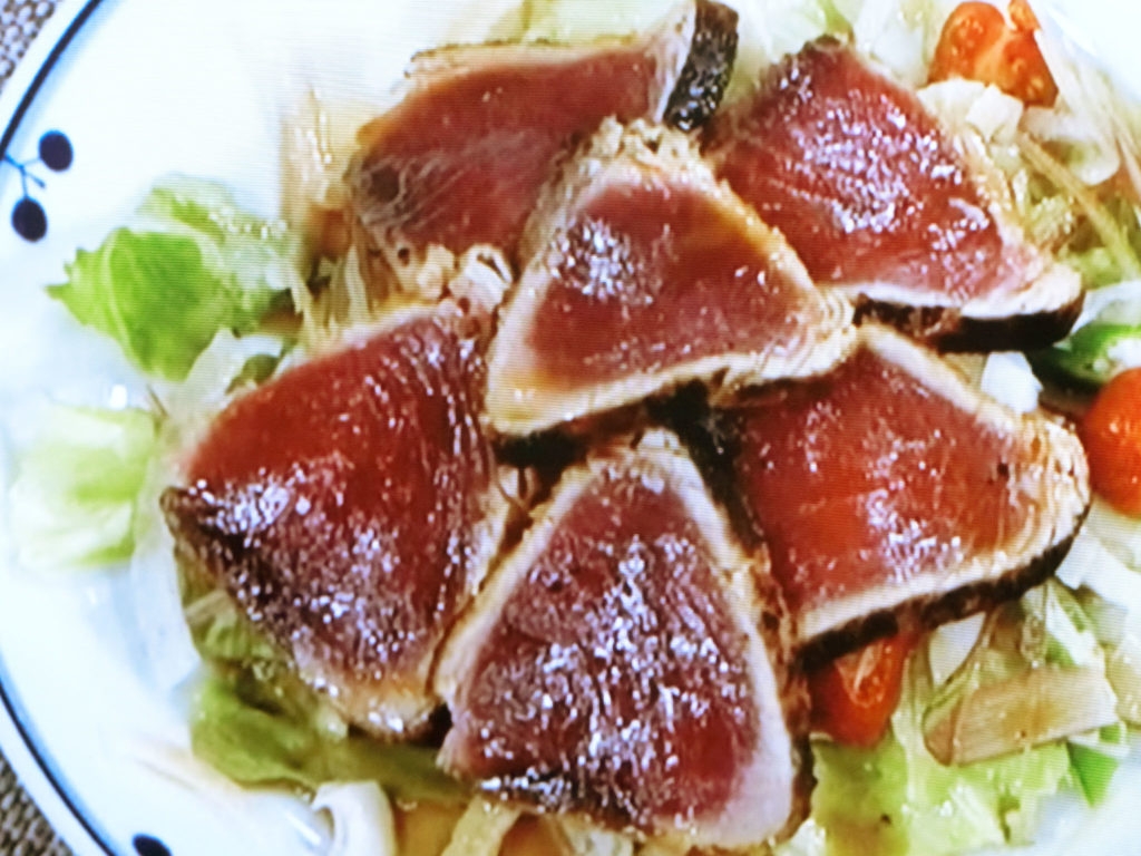 【ごごナマ】初かつお たたき風サラダのレシピ・佐々木浩