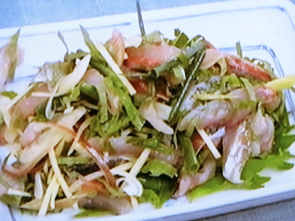 【きょうの料理】あじのたたきのレシピ・堀江ひろ子
