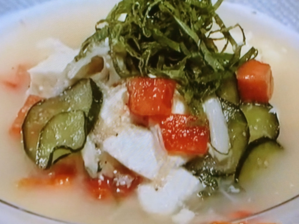 【ひるまえほっと】冷や汁風スープのレシピ・島本美由紀