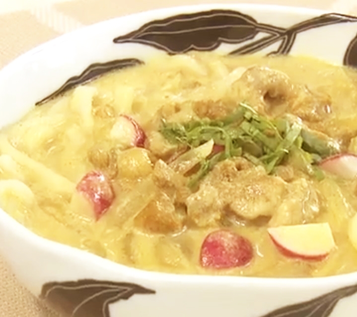 【奥様ここでもう一品】ミルクカレーうどんのレシピ・奥様ここでもう一品・星澤幸子
