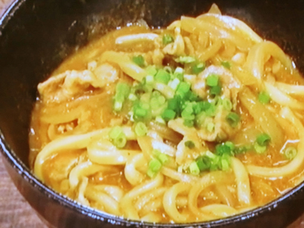 【ヒルナンデス】カレーうどんのレシピ・リュウジ・坂下千里子