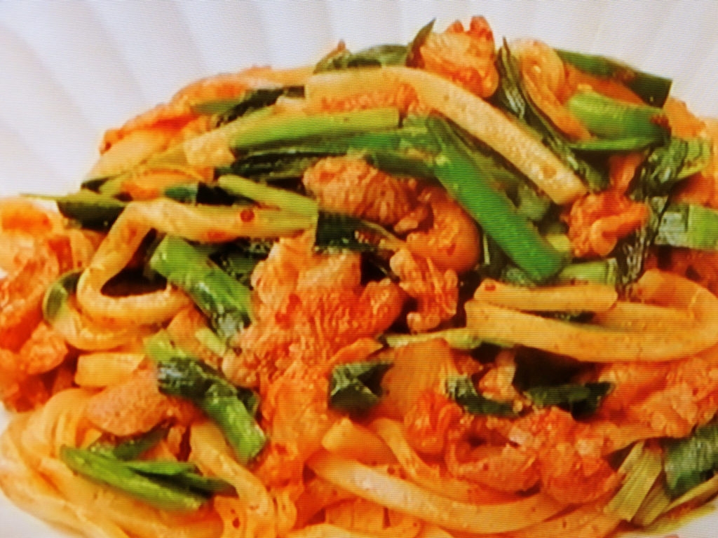 【きょうの料理ビギナーズ】豚キムチうどんのレシピ・ほりえさわこ