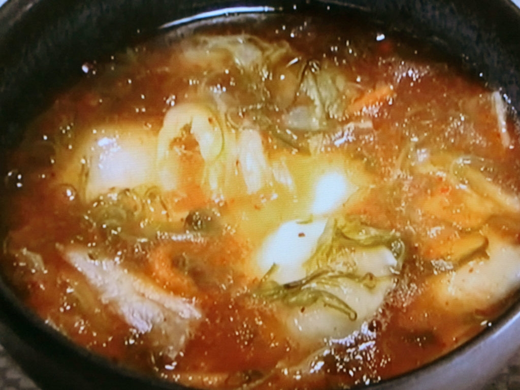 【きょうの料理】めかぶとキムチの中華スープのレシピ・新谷友里江