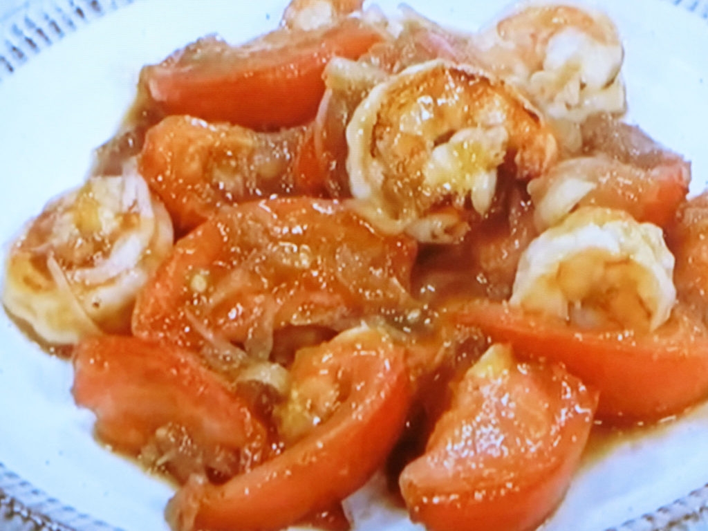 【きょうの料理】トマトとえびの梅炒めのレシピ・笠原将弘