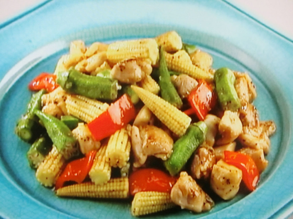 【上沼恵美子のおしゃべりクッキング】鶏と夏野菜の炒めもののレシピ・上沼恵美子・石川智之