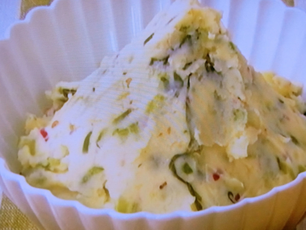 【男子ごはん】青唐辛子と野沢菜のポテトサラダのレシピ・国分太一・栗原心平
