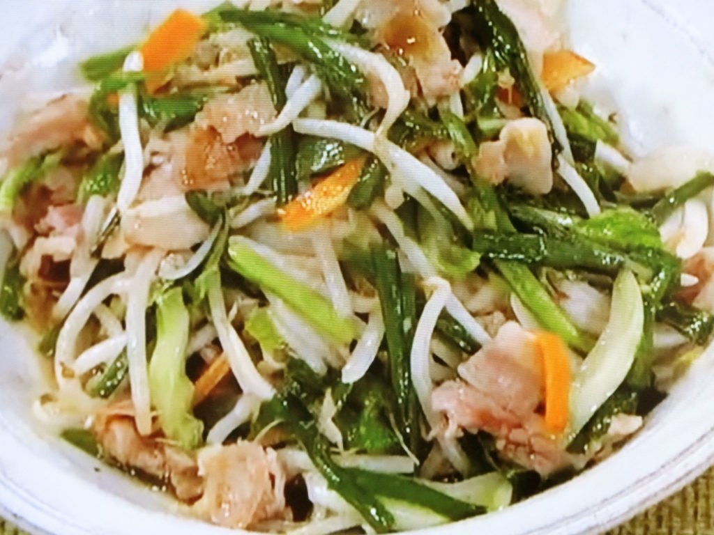 【あさイチ】シャキシャキ！肉野菜炒めのレシピ・みんな！ゴハンだよ・クック井上。