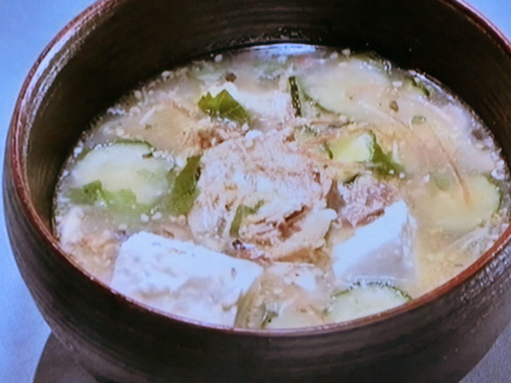 【きょうの料理】さば缶の冷や汁のレシピ・本多京子