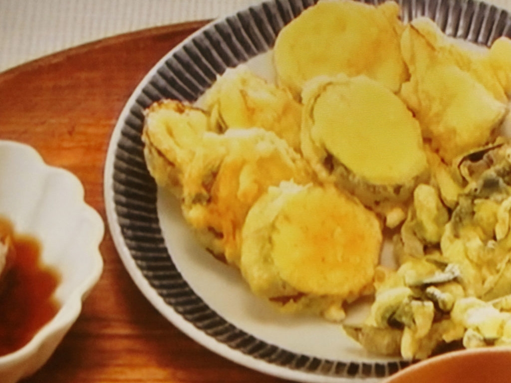 【おかずのクッキング】ズッキーニの卵黄天ぷらのレシピ・土井善晴