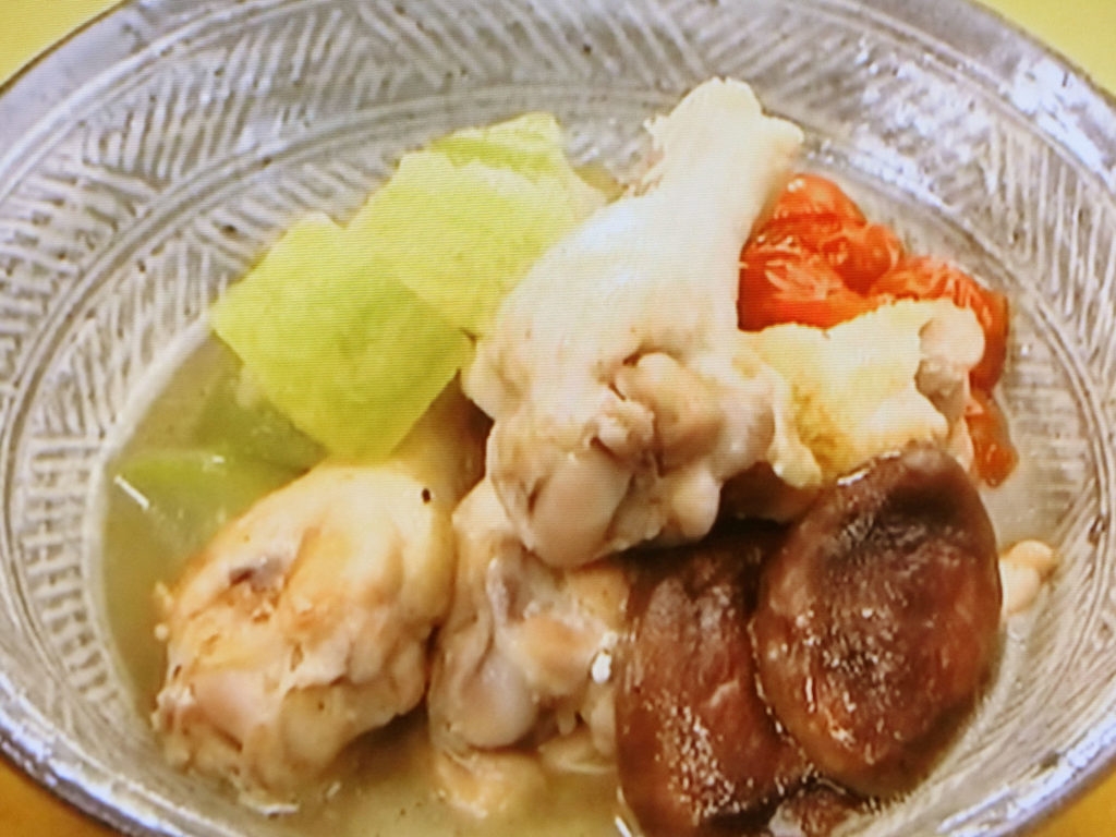 【おかずのクッキング】鶏手羽元と冬瓜の旨煮のレシピ・堀知佐子