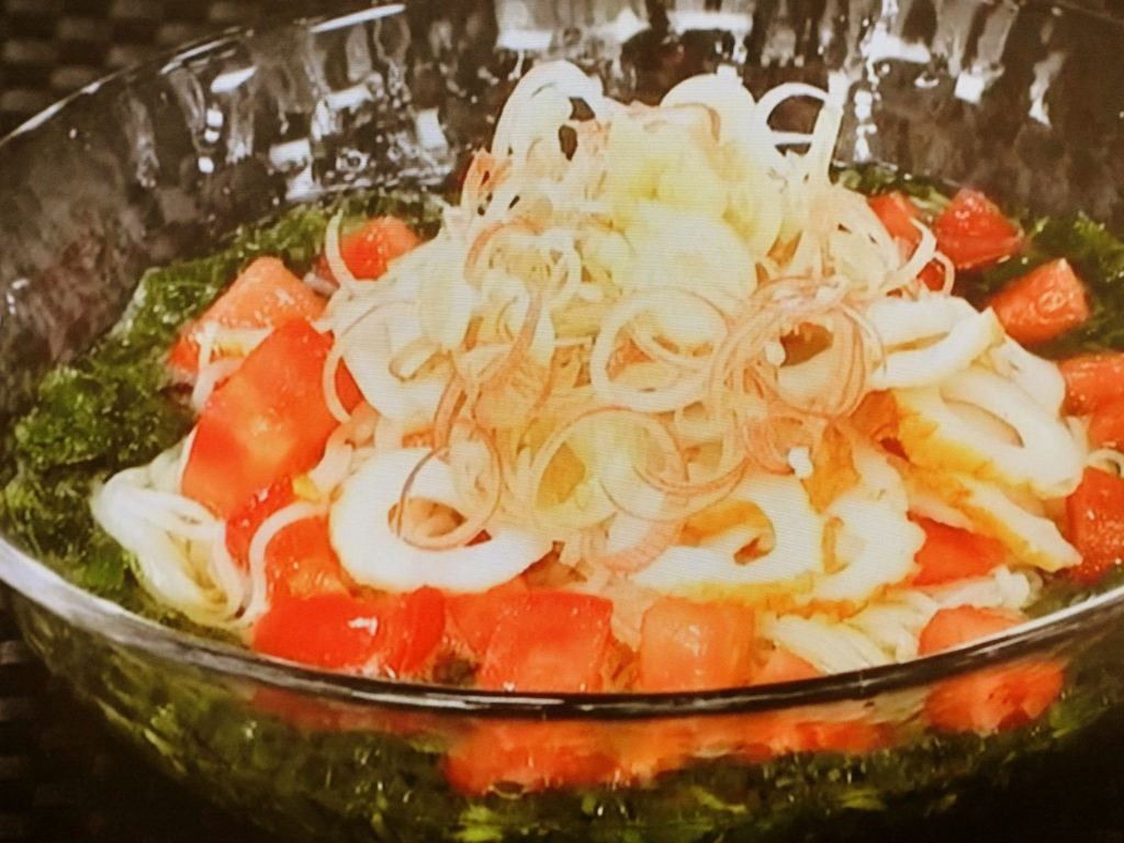 【キューピー３分クッキング】モロヘイヤそうめんのレシピ・石原洋子