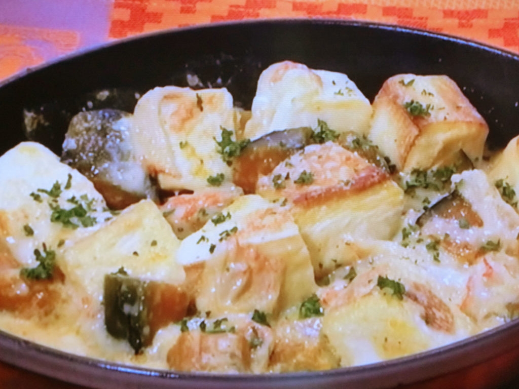 【ひるまえほっと】かぼちゃとはんぺんの豆乳グラタンのレシピ・川上文代