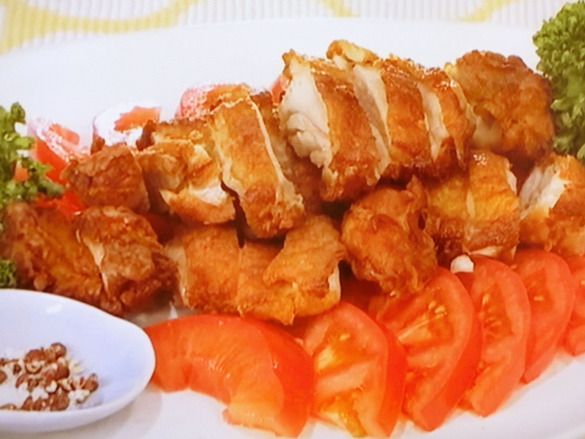 キューピー３分クッキング ゆで鶏の花椒風味揚げの料理レシピ おさらいキッチン