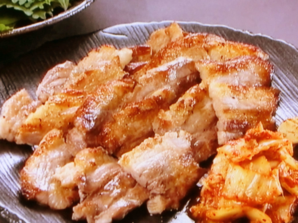 【おかずのクッキング】サムギョプサル風 焼きキムチ添えのレシピ・コウケンテツ