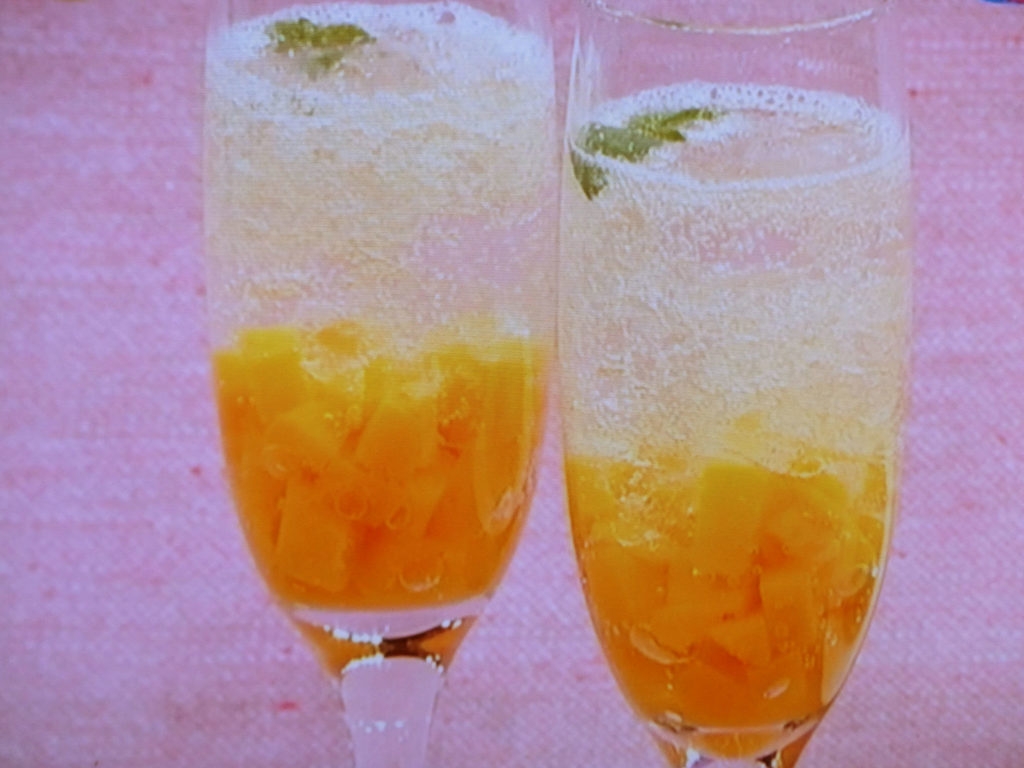 【ノンストップ】シュワッと桃の炭酸ゼリードリンクのレシピ・検索きょうのおしゃレシピ