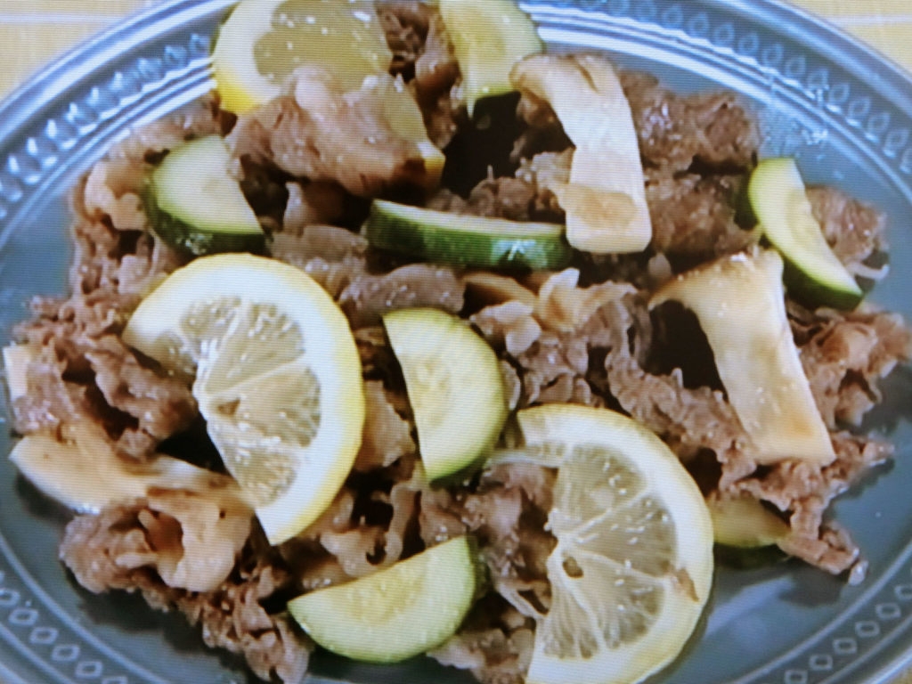 【ひるまえほっと】牛肉とエリンギの塩レモン炒めのレシピ・柴田真希