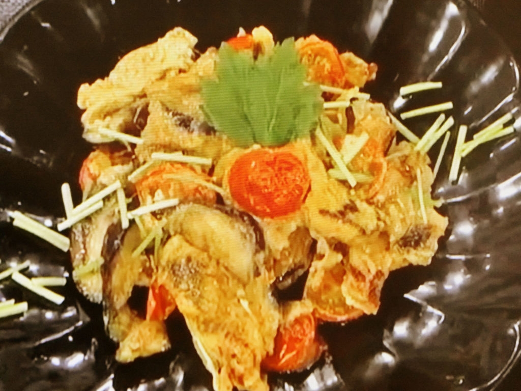 【あさイチ】あなごとなすのトマ玉炒めのレシピ・みんな！ゴハンだよ・野永喜三夫