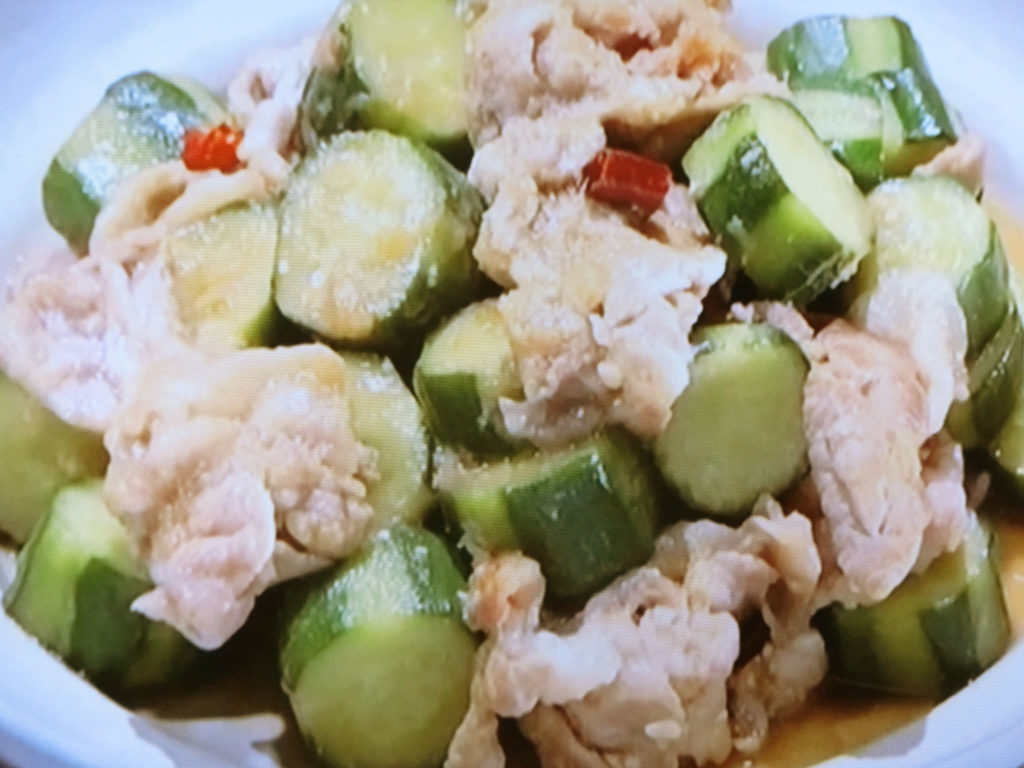 【きょうの料理】きゅうりと豚肉のスタミナ炒めのレシピ・井澤由美子