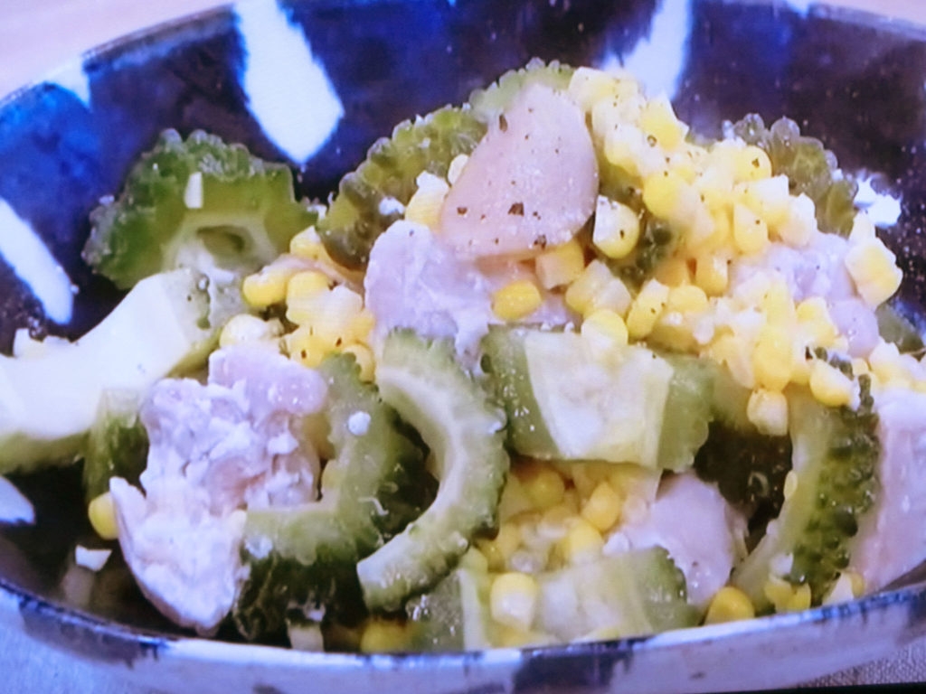 【きょうの料理】ゴーヤーと鶏もものしょうが蒸しのレシピ・井澤由美子