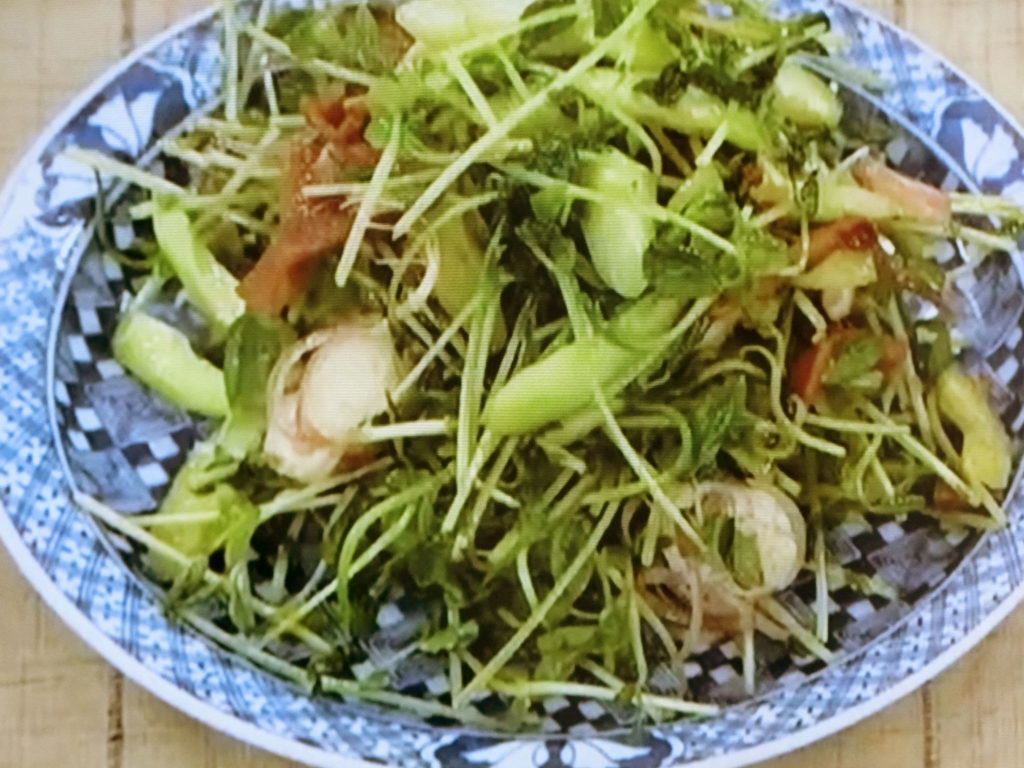 【あさイチ】豆苗ときゅうりのメンマ炒めのレシピ・みんな！ゴハンだよ・今井亮
